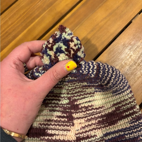Missoni Knit Beanie Hat with Pompom - Picture 3 of 5